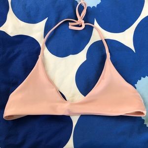 pink bikini top